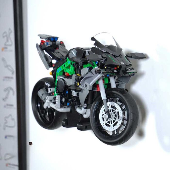 3D Кріплення для LEGO Technic Мотоцикл Kawasaki Ninja H2R 42170 Чорний
