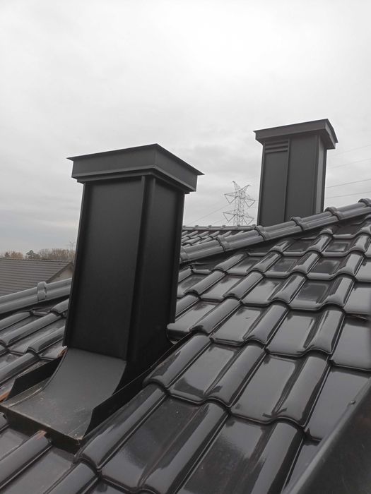 Okuwanie kominów Obróbki blacharskie