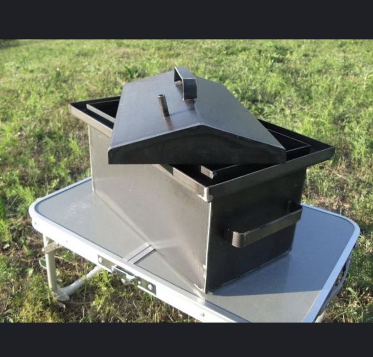 Велика/52×28×31см/2мм/ Коптилка коптилка гарячого копчення