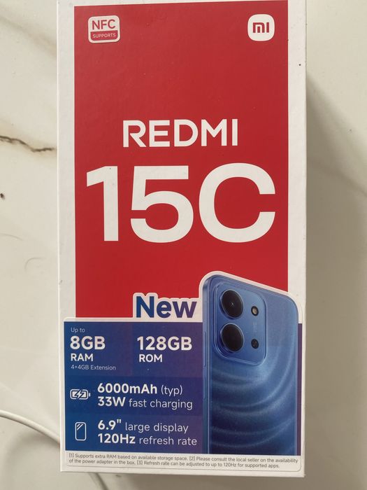 Telefon nowy Redmi 15C , nowy  Hiaomi Hyper OS
