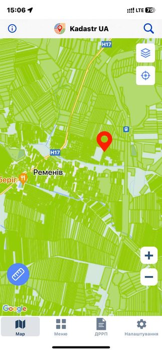 Продаж земельної ділянки с. Ременів