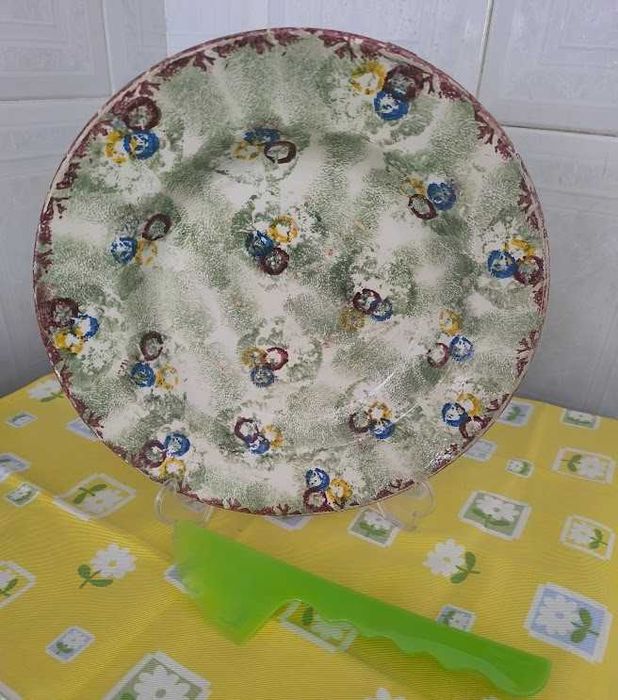 tigela cerâmica centenária pintada á mão ideal para colecionadores