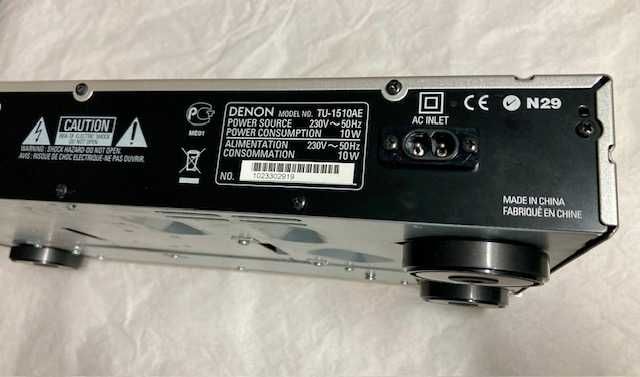 Radio sintonizador Denon TU-1510AE. Como novo.