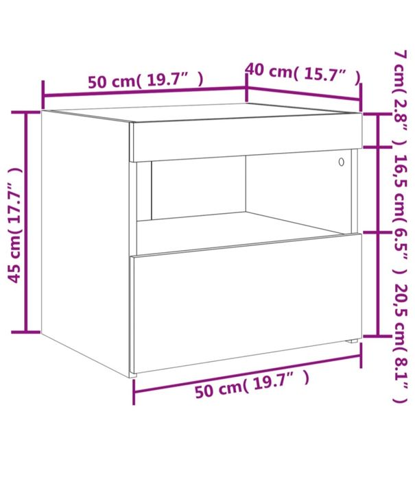 Mesas de cabeceira- Novas c/ leds