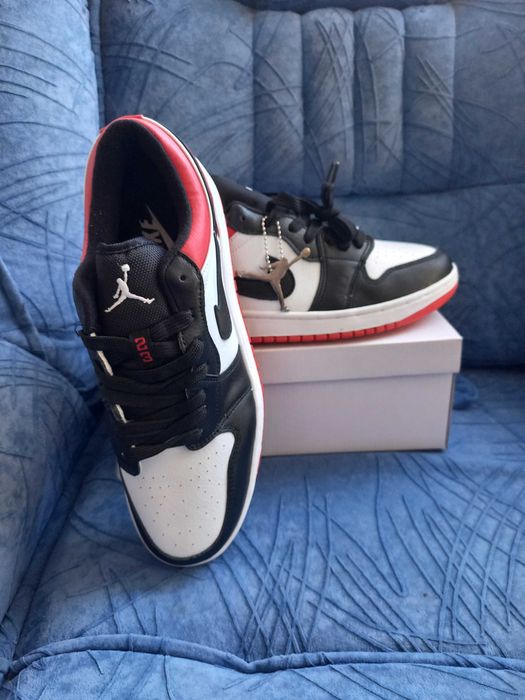 Акція знижка кросівки чоловічі шкіряні nike air(найк аір) біло-чорні