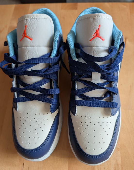 Buty Air Jordan 1 Low (GS) Granatowo-Niebieskie. NOWE!!! Paragon.