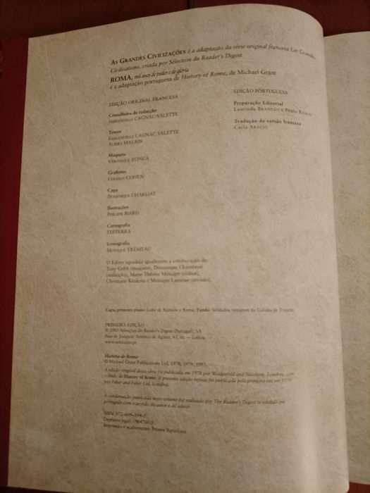 Livro As Grandes Civilizações Roma