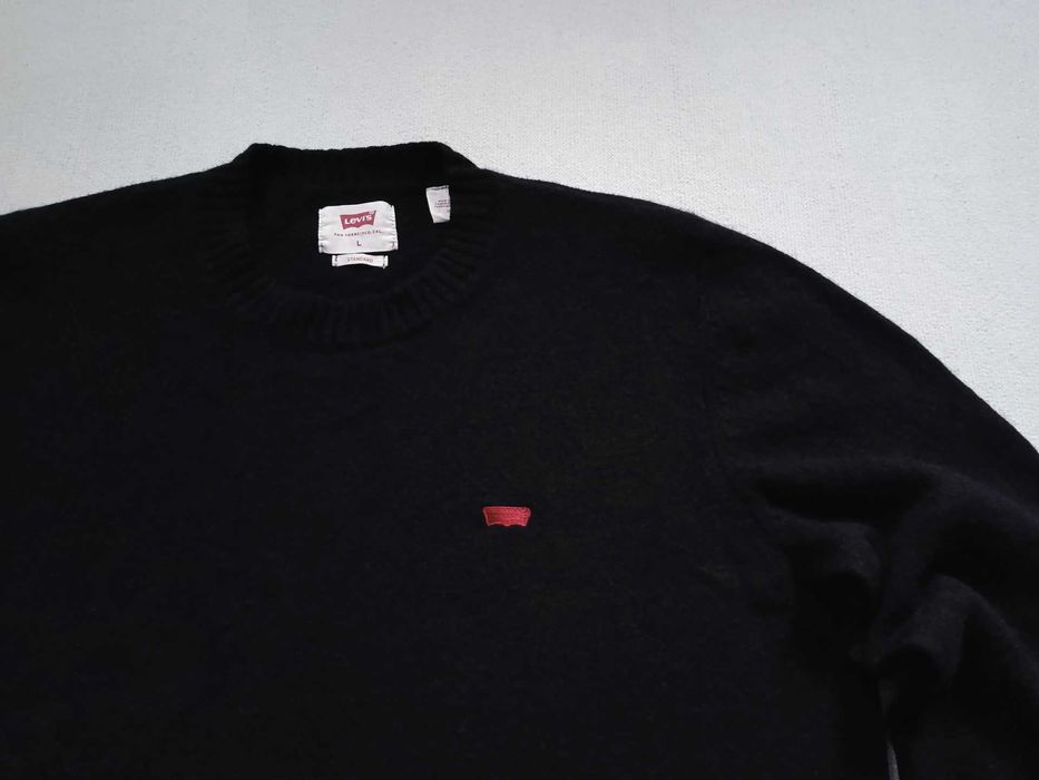 Levi's Original Batwing Logo Knit Jumper In Black