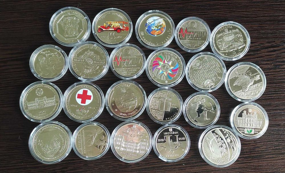 Монети НБУ у капсулах