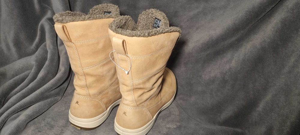 Śniegówce ECCO jak nowe skóra+wełna