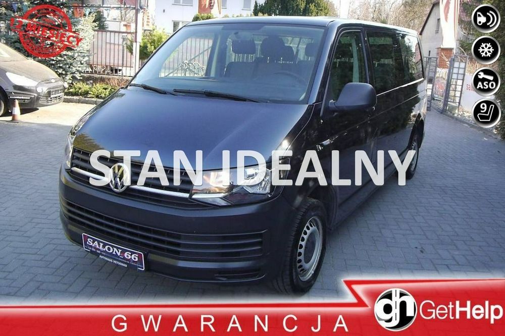 Volkswagen Transporter 9 osob Stan b.dobry klima 100%Bezwypadkowy z Niemiec Gwarancja 12-mcy