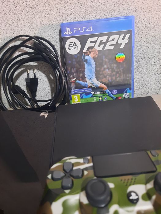 Playstation 4 500gb 1 comando e fc24