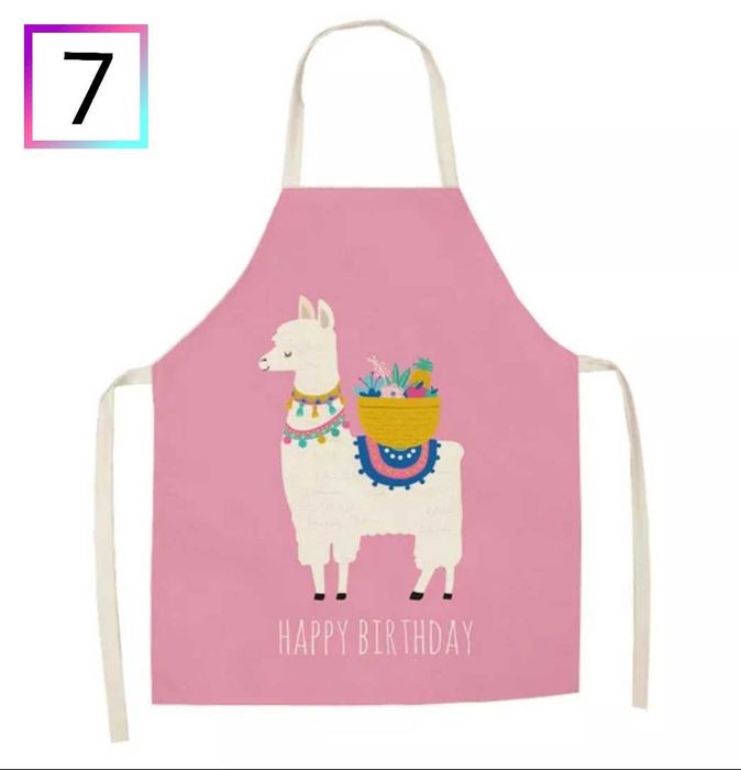 Fartuch kuchenny - motyw alpaka