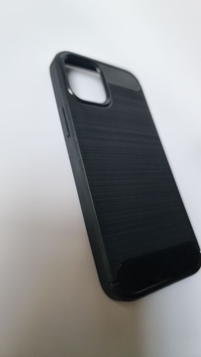 Etui do iPhone 12 Mini + szkło carbon PLECKI czarny Wzmocniona konstru