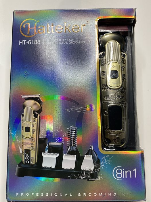 Profesjonalna maszynka do strzyżenia włosów. Złota i Czarna