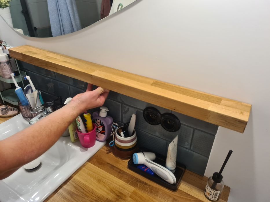 Lite drewno drewniana półka 100cm dł.