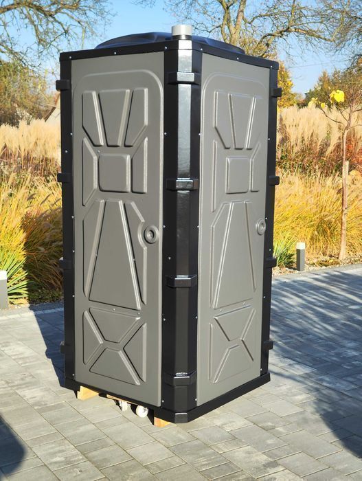 Toaleta przenośna ogrodowa na budowę na działkę do sadu budowlana