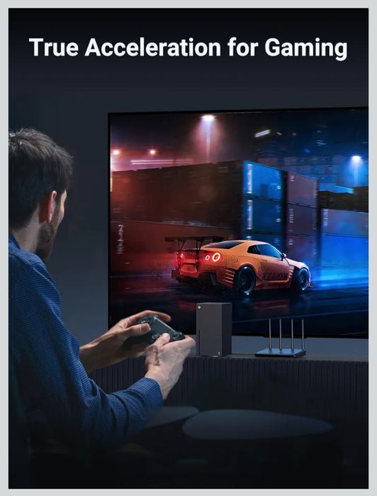 UGREEN Kabel Ethernet Cat8 Płaski Pleciony 40Gbps 2000Mhz