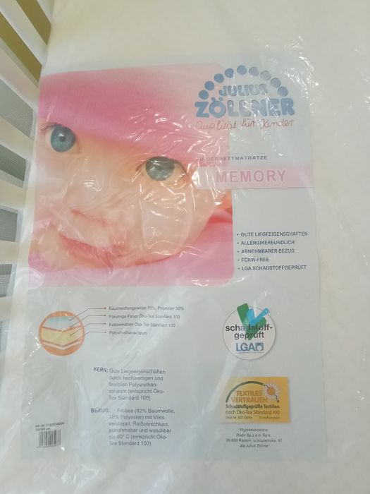 Ліжечко дитяче дерев'яне "Верес Лд 15" з матрацом нове