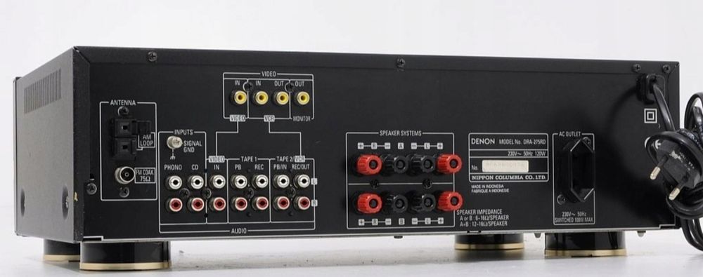 DENON DRA-275RD firmowy amplituner plus pilot