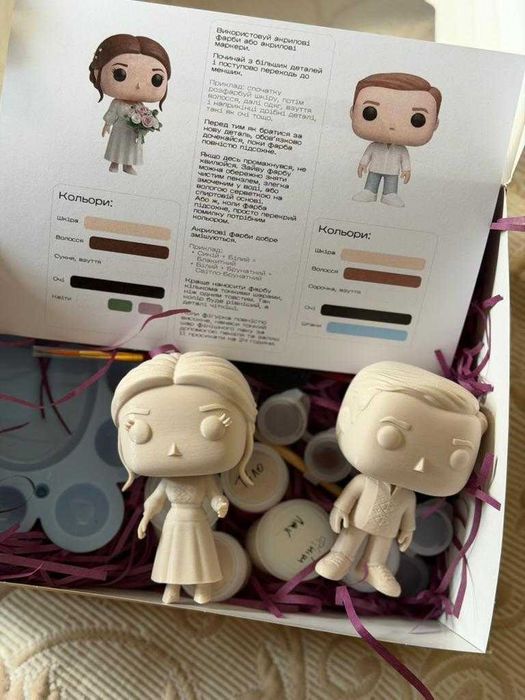 Фігурка по фото | Персональна 3D-фігурка по фото в стилі Фанко (Funko) | Ідея подарунка