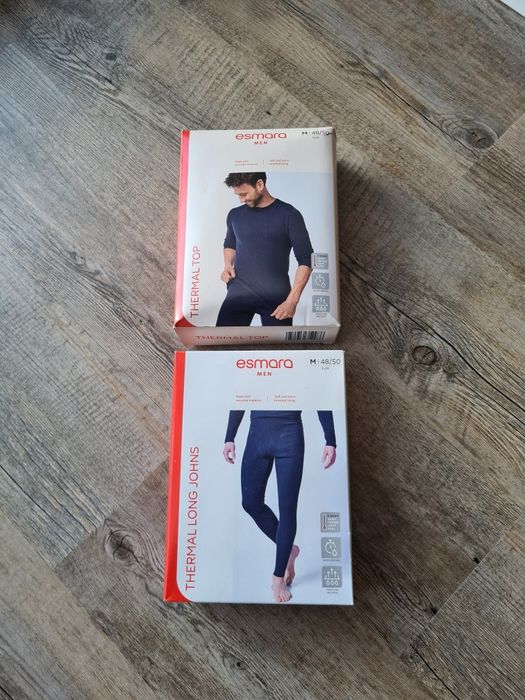Nowy komplet podkoszulka spodnie męskie bielizna termiczna × warm rozm