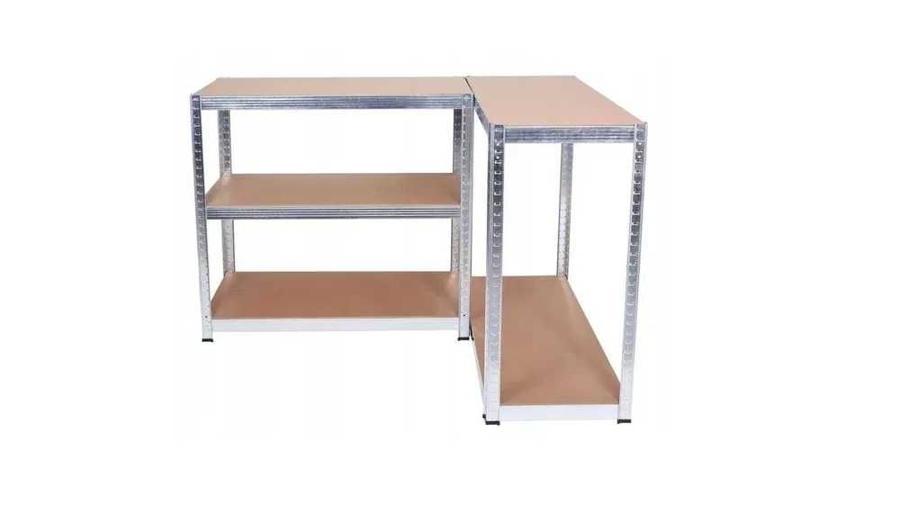 Regał metalowy garażowy 5 półek 875kg na wcisk ocynkowany solidny 180