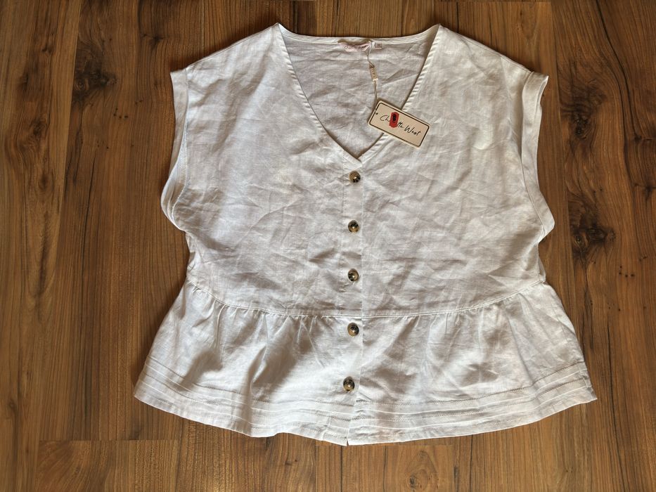 Lniana bluzka,baskinka