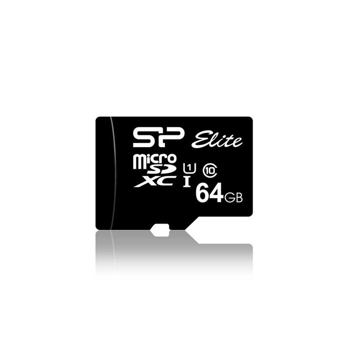 Karta pamięci microSDXC Silicon Power Elite 64GB CL10 UHS-1 + adapter