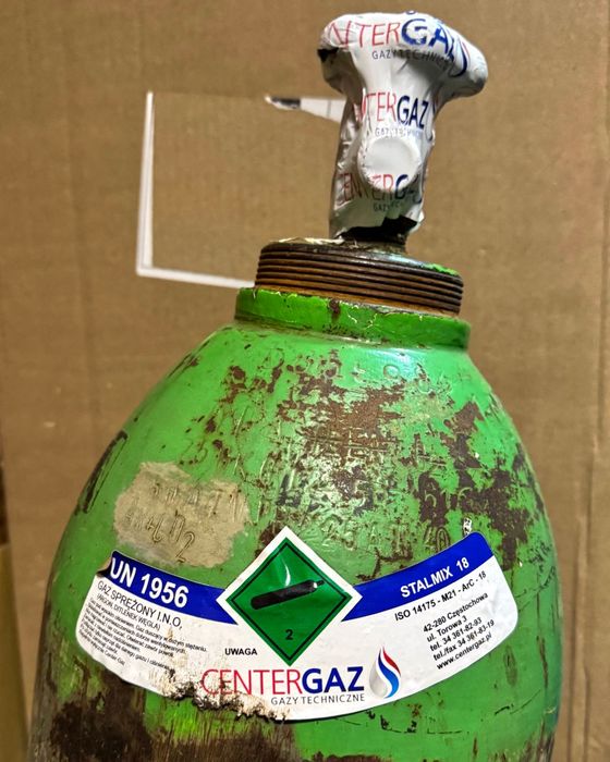 Butla Mix 40l 150 bar, mieszanka spawalnicza Argon+co2 pełna