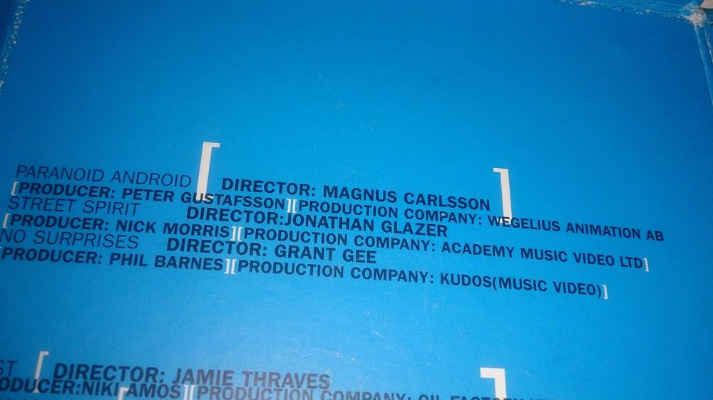 radiohead (7 television commercials) dvd raro