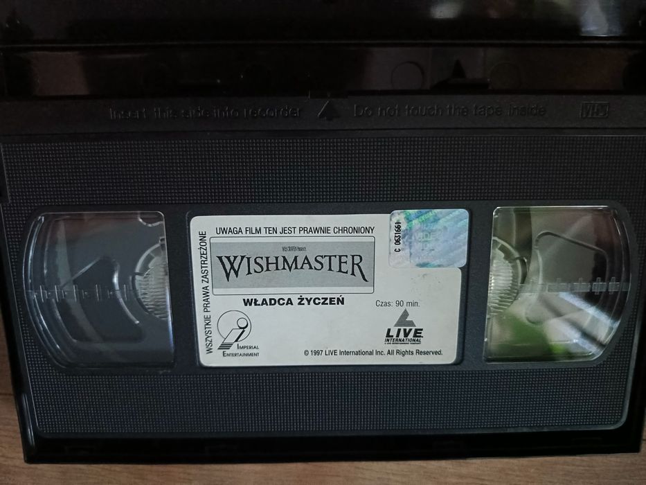 Wishmaster 1 Władca Życzeń kaseta VHS video