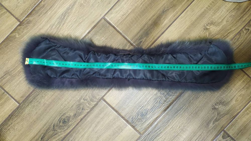 Шапка женская с воротником песец