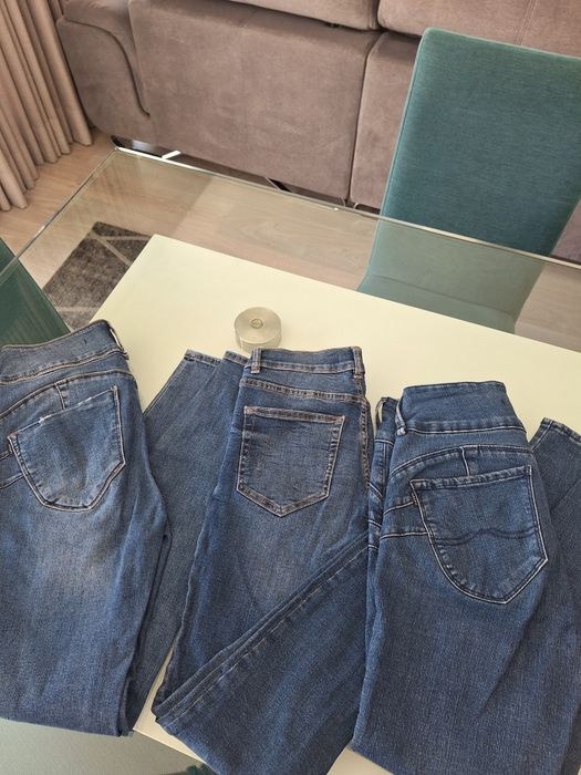 Conjunto  3 calças ganga skinny