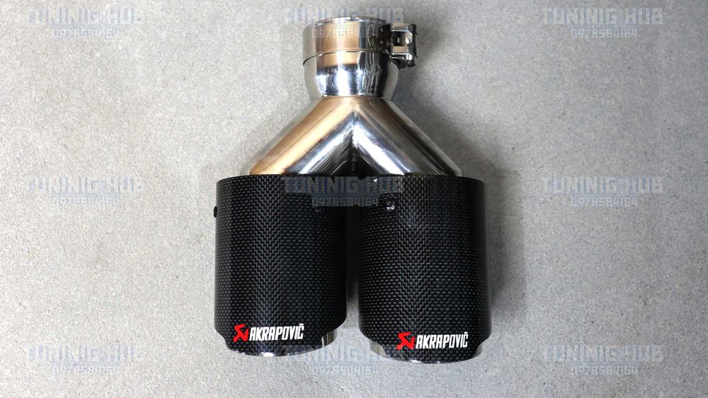 насадки на вихлопні труби Akrapovic глушник карбон BMW Audi Mercedes