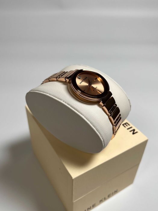 anne klein ak/2434rg, золотистий годинник, анна кляйн, часы золотистые