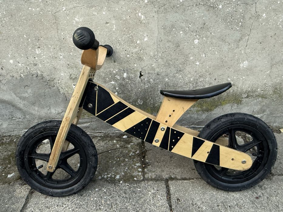 Rowerek biegowy drewniany