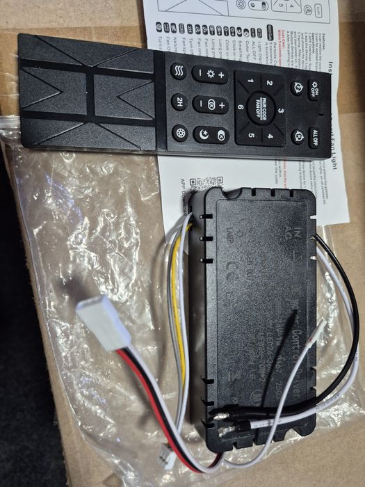 kit de conversão e controlo remoto para ventoinhas de teto com iluminação LED