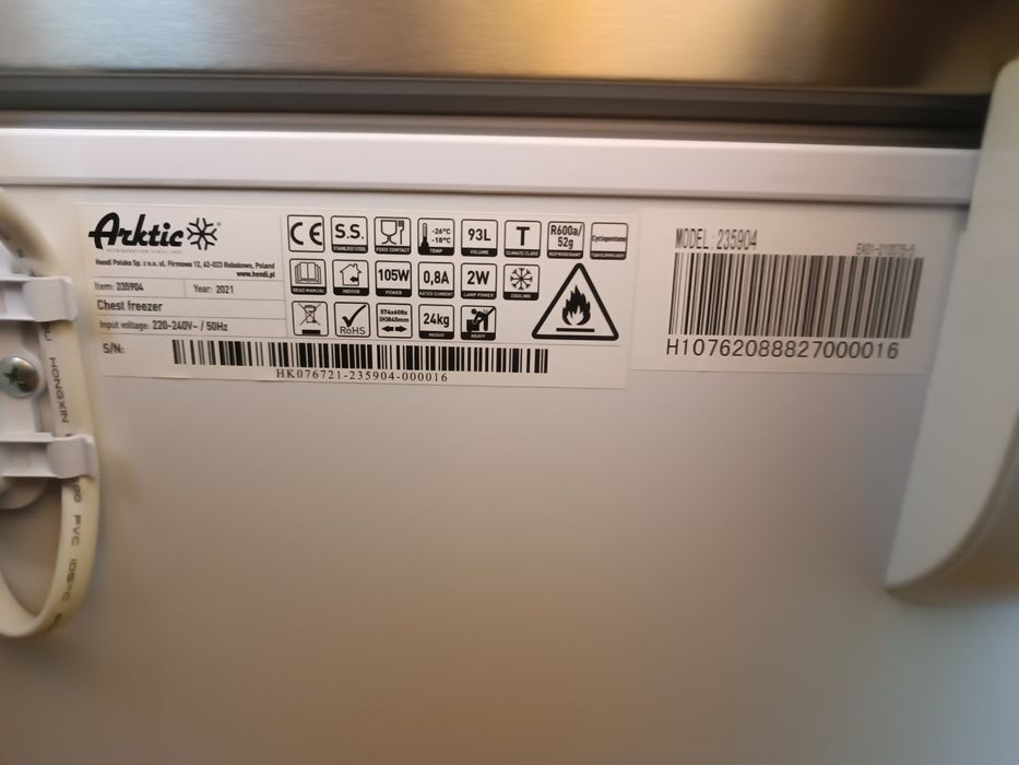 Hendi Zamrażarka Skrzyniowa 93L Wrocław Stare Miasto • OLX.pl