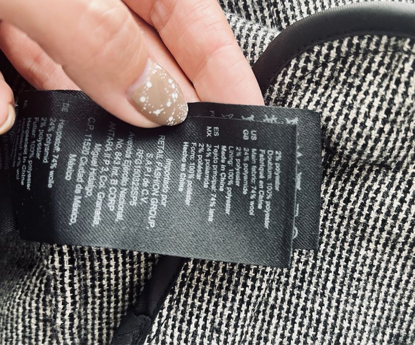 Sliczna kurtka płaszcz Sandro r 34 welna Nowy styl Marant