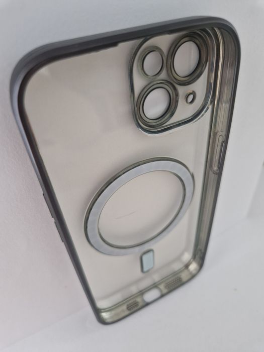 Metallic Magsafe Case do Iphone 15 Czarny