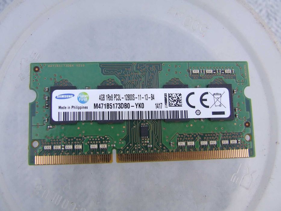 Память на мини ПК Samsung 4GB/DDR3-1600Mgz./рабочая 2шт. двухранговая