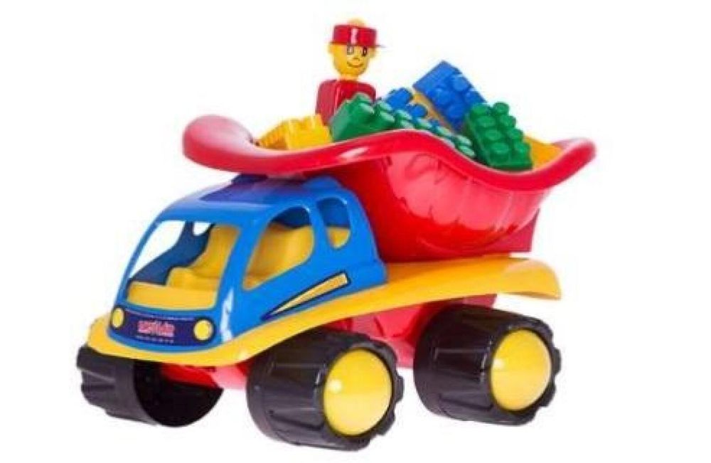 Samochód wywrotka z klockami ,238x362 mm