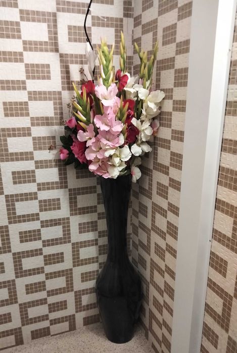 Vaso grande em fibra plastica