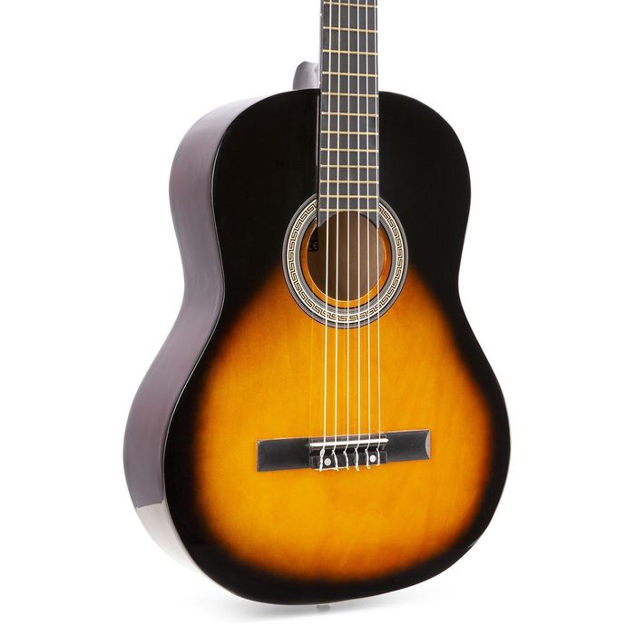 Zestaw Gitara Klasyczna MAX Podpalana + pokrowiec i akcesoria