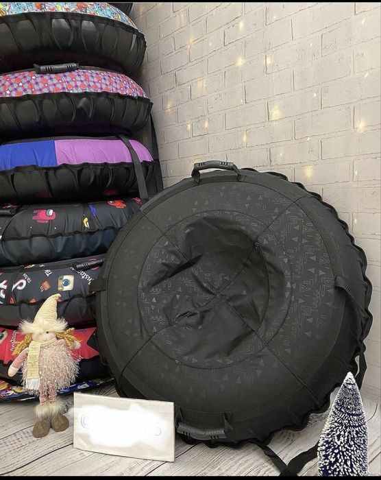 Посилений тюбінг тюба санки до 200 кг з камерою для снігу та води