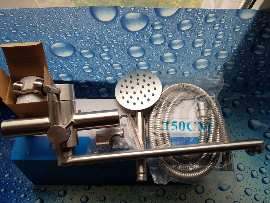 Смеситель змiшувач для ванны из нержавейки CHAMPION SUS-006 (EURO)