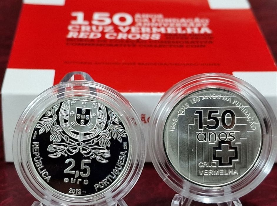2,5€ Proof Prata, Cruz vermelha 2013