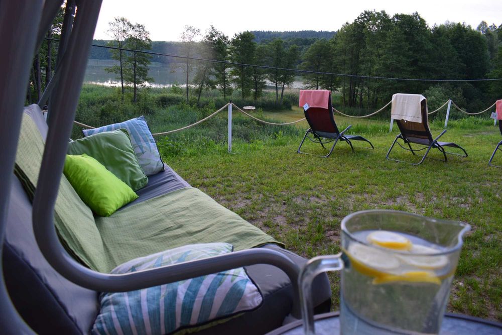 Domek 6 os. widok na jezioro, sauna, jacuzzi