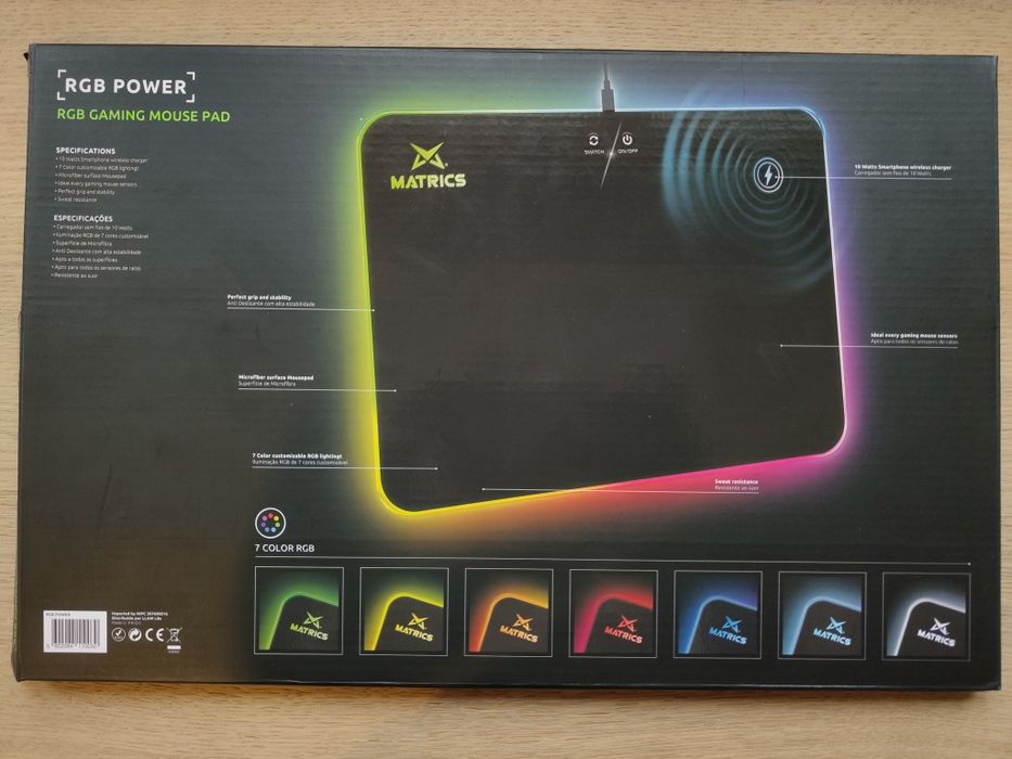 Matrics gaming pad - wireless charging - mouse pad425907000769269763